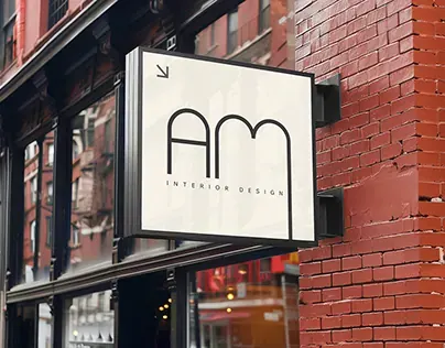 Interior logo design brand identity / AM Interior