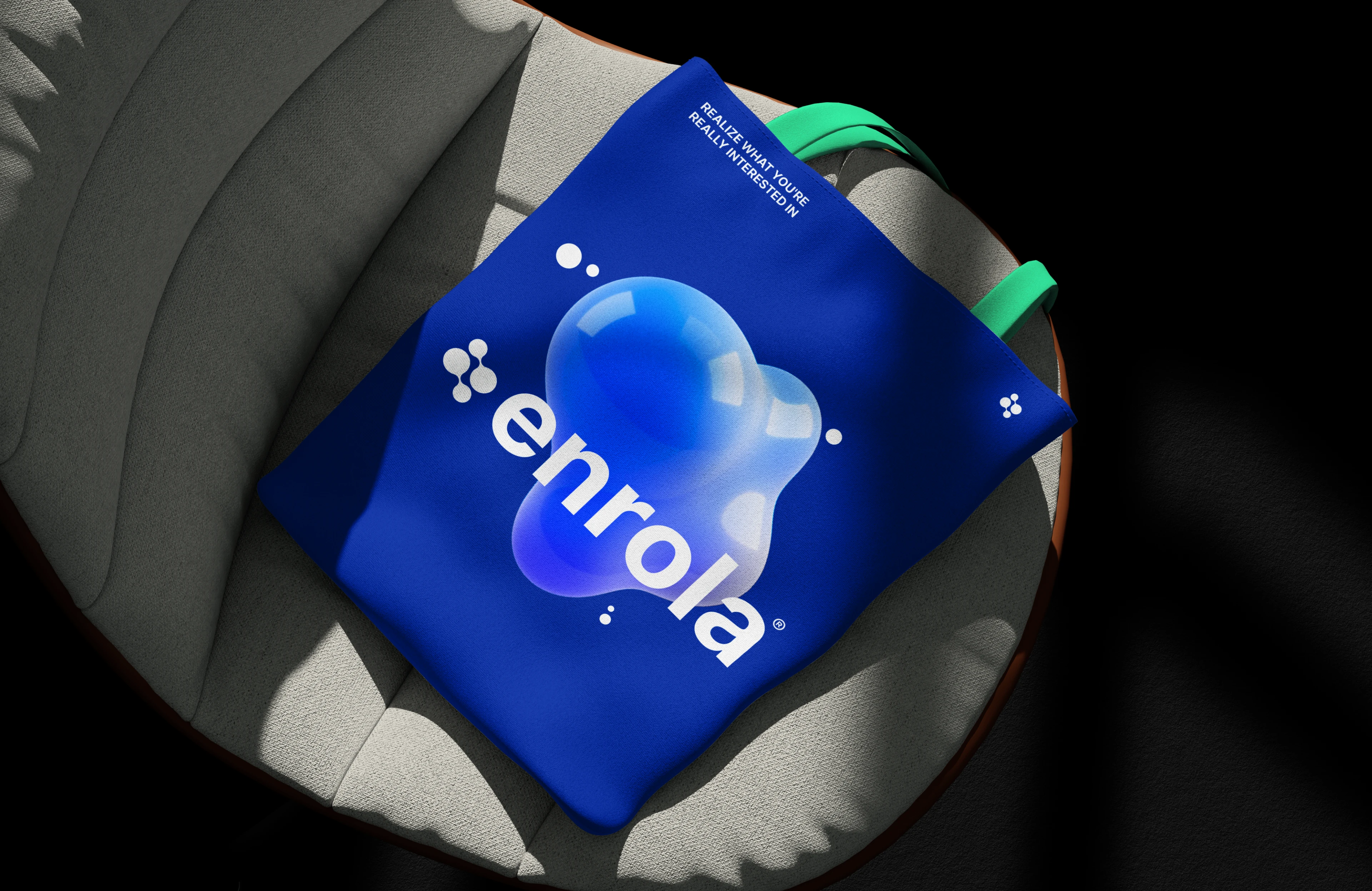 enrola ai edtech artificial intelligence brand identity branding Education visual identity UI/UX Logo Design
