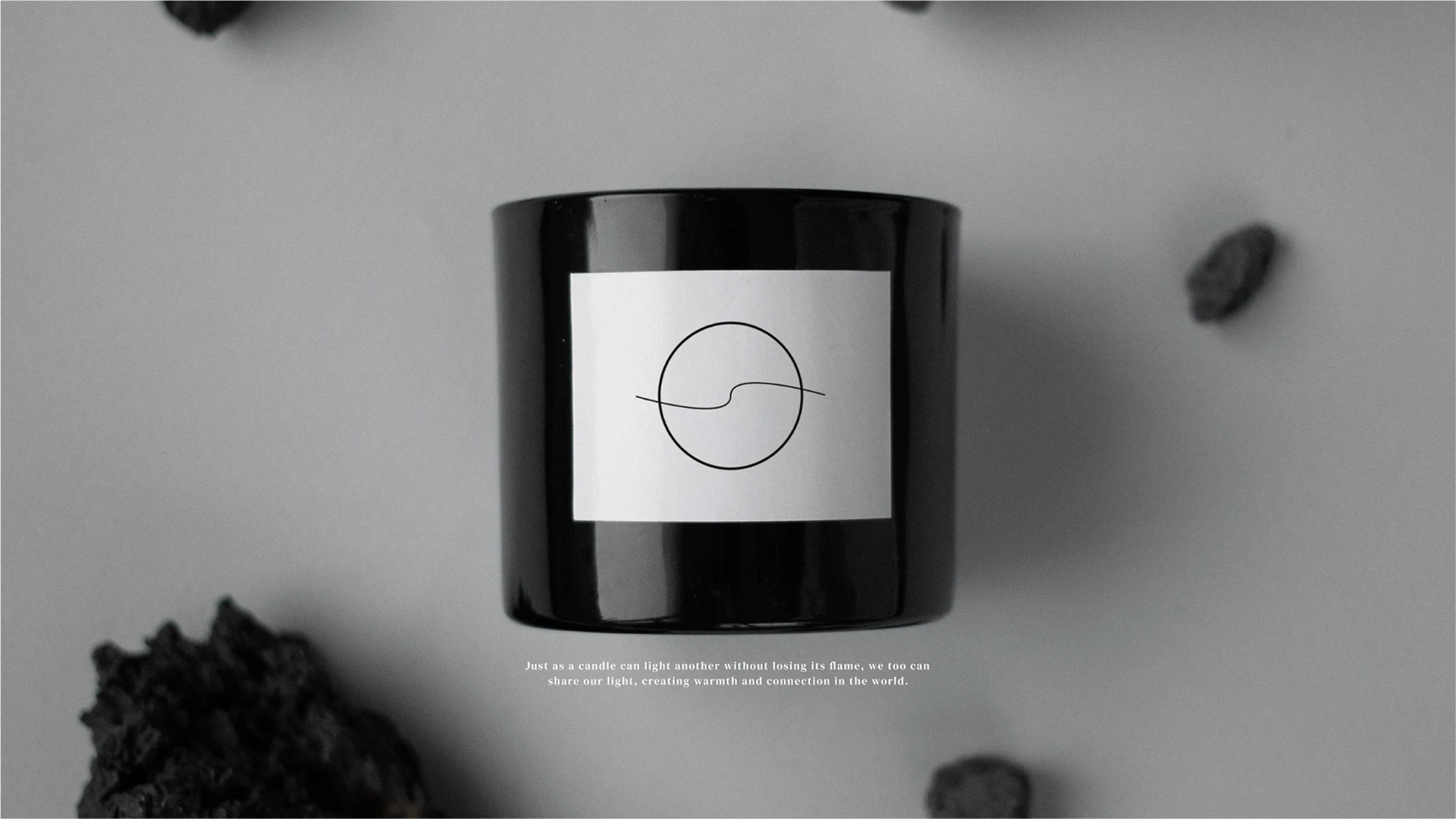 Logo Design Graphic Designer Yoga meditation candles aesthetic minimal Minimalism branding