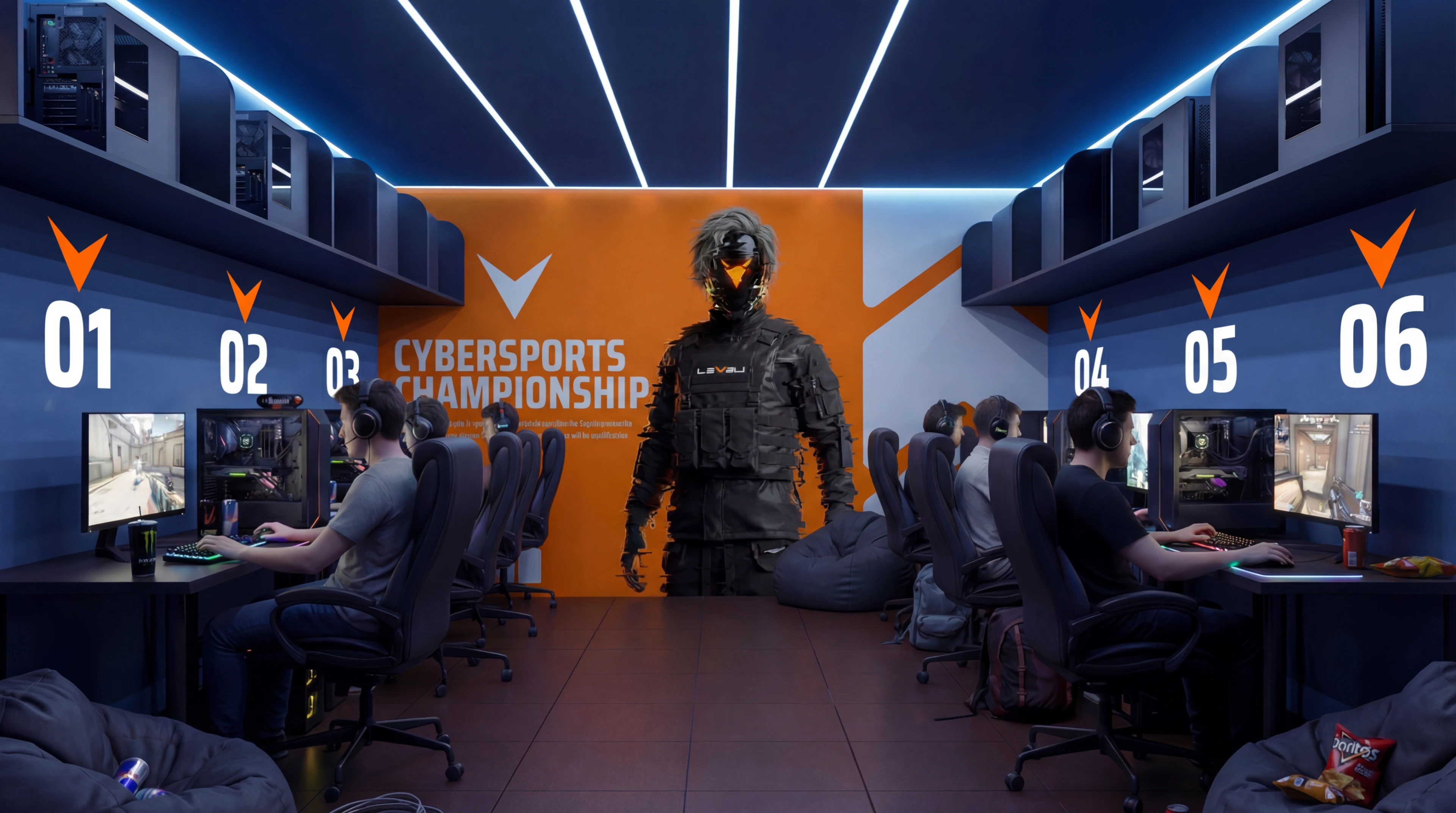 branding Graphic Designer 3d art esports Gaming Character design Logo Design futuristic ILLUSTRATION Interior