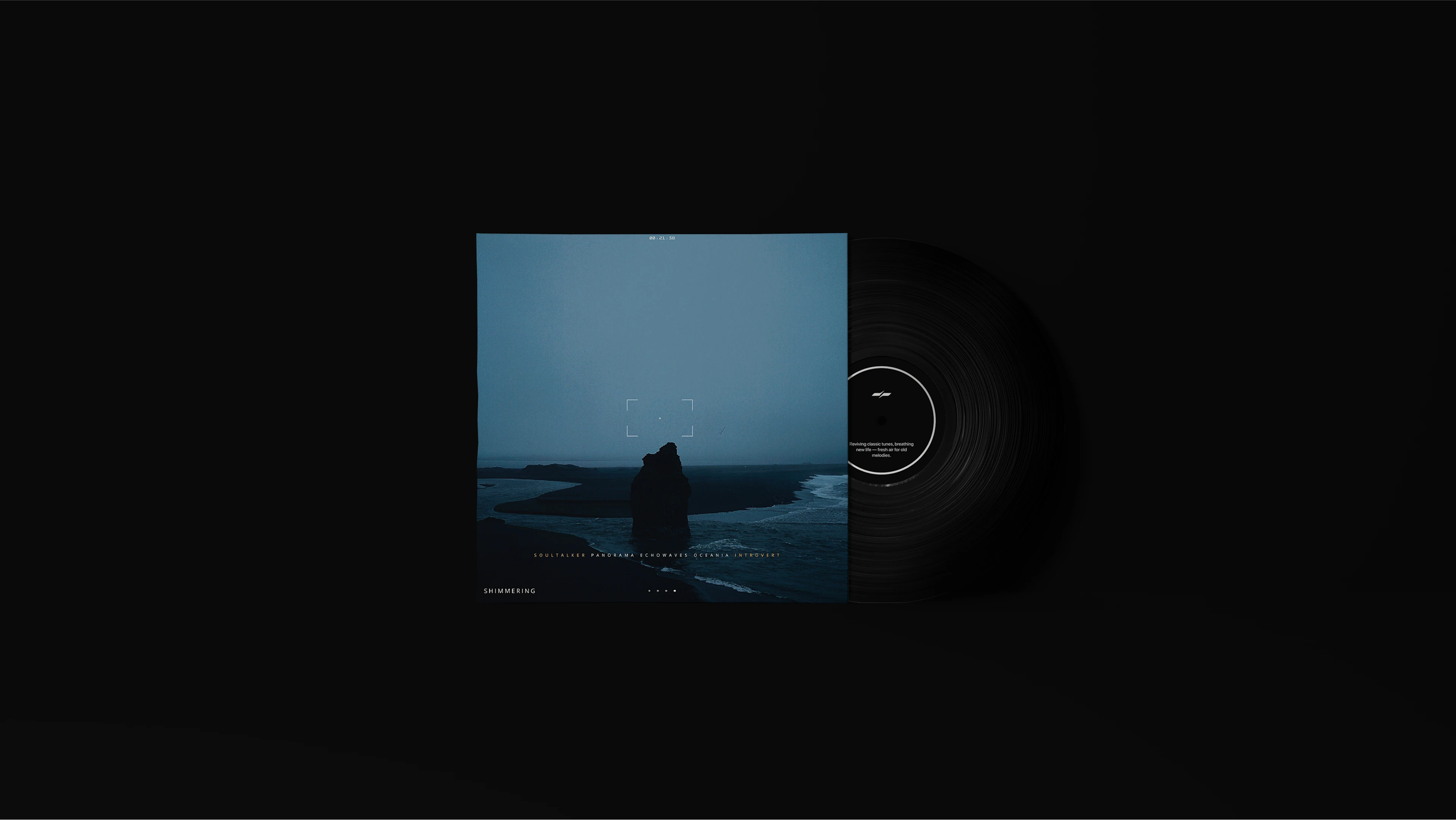 We designed a minimalist vinyl cover that reflects Menual’s distinctive style. The artwork balances