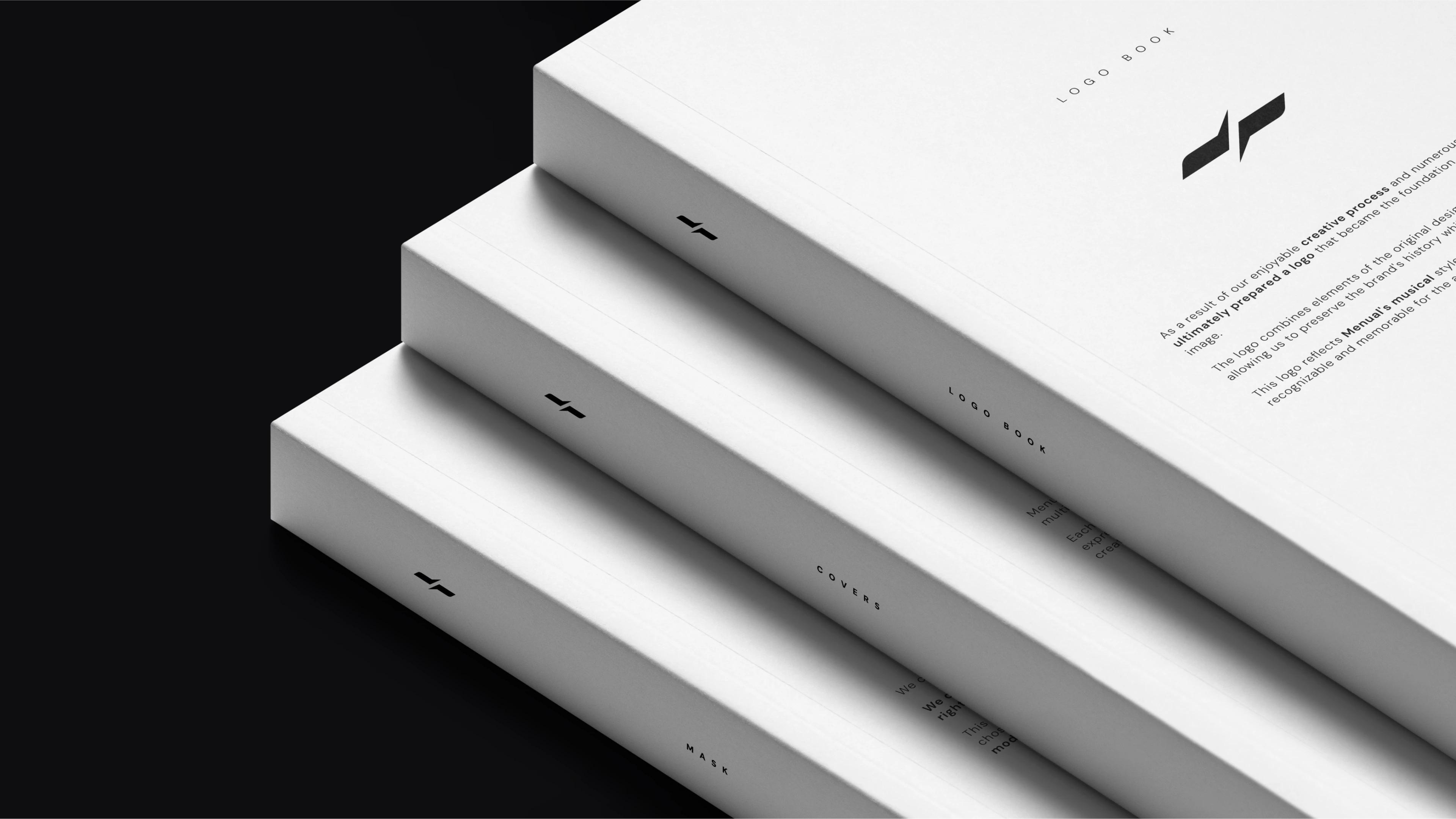 A modern and minimalist design for operation manuals, combining clean forms, balanced typography
