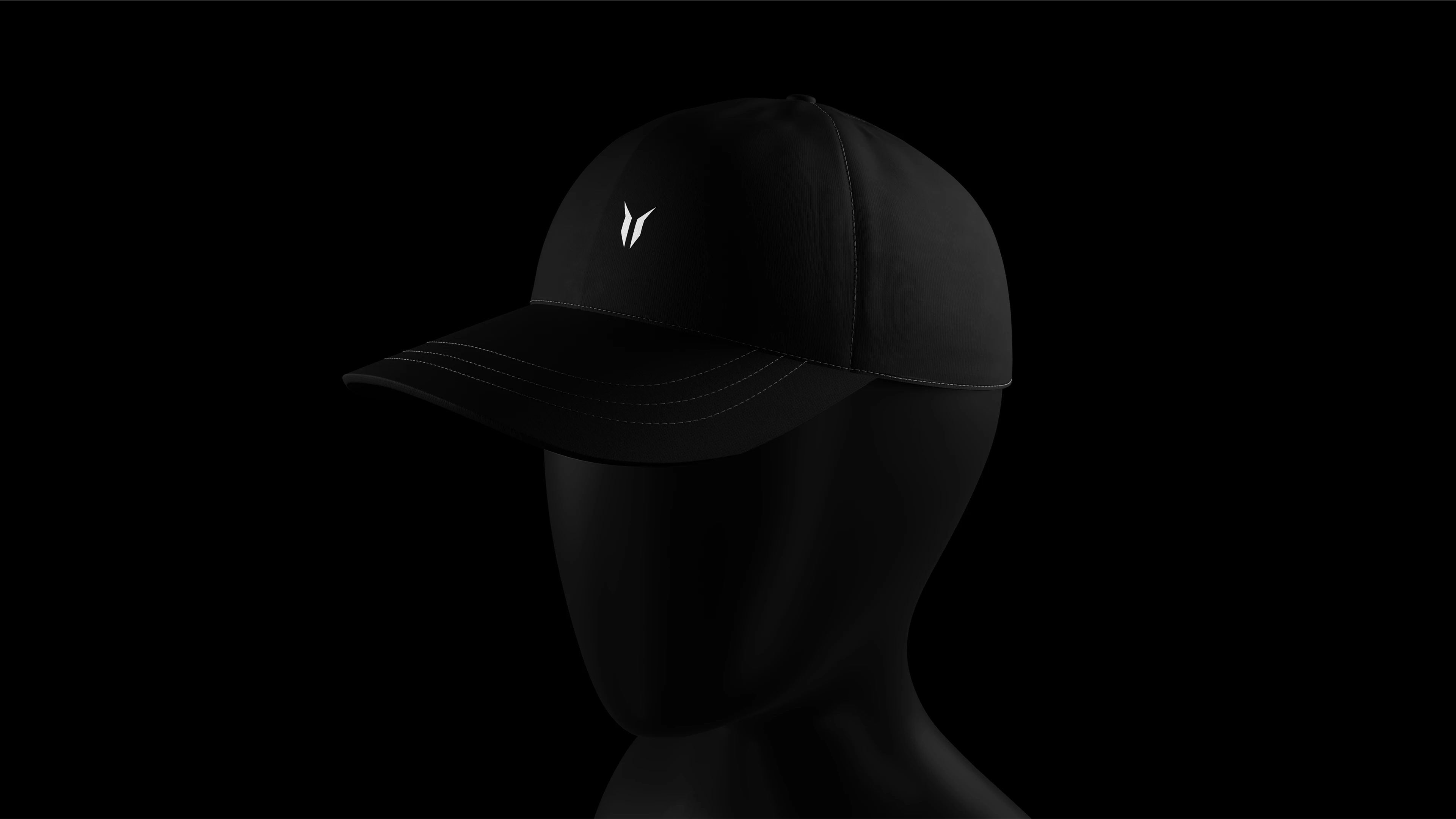 Minimalist cap design with a bold, modern aesthetic.