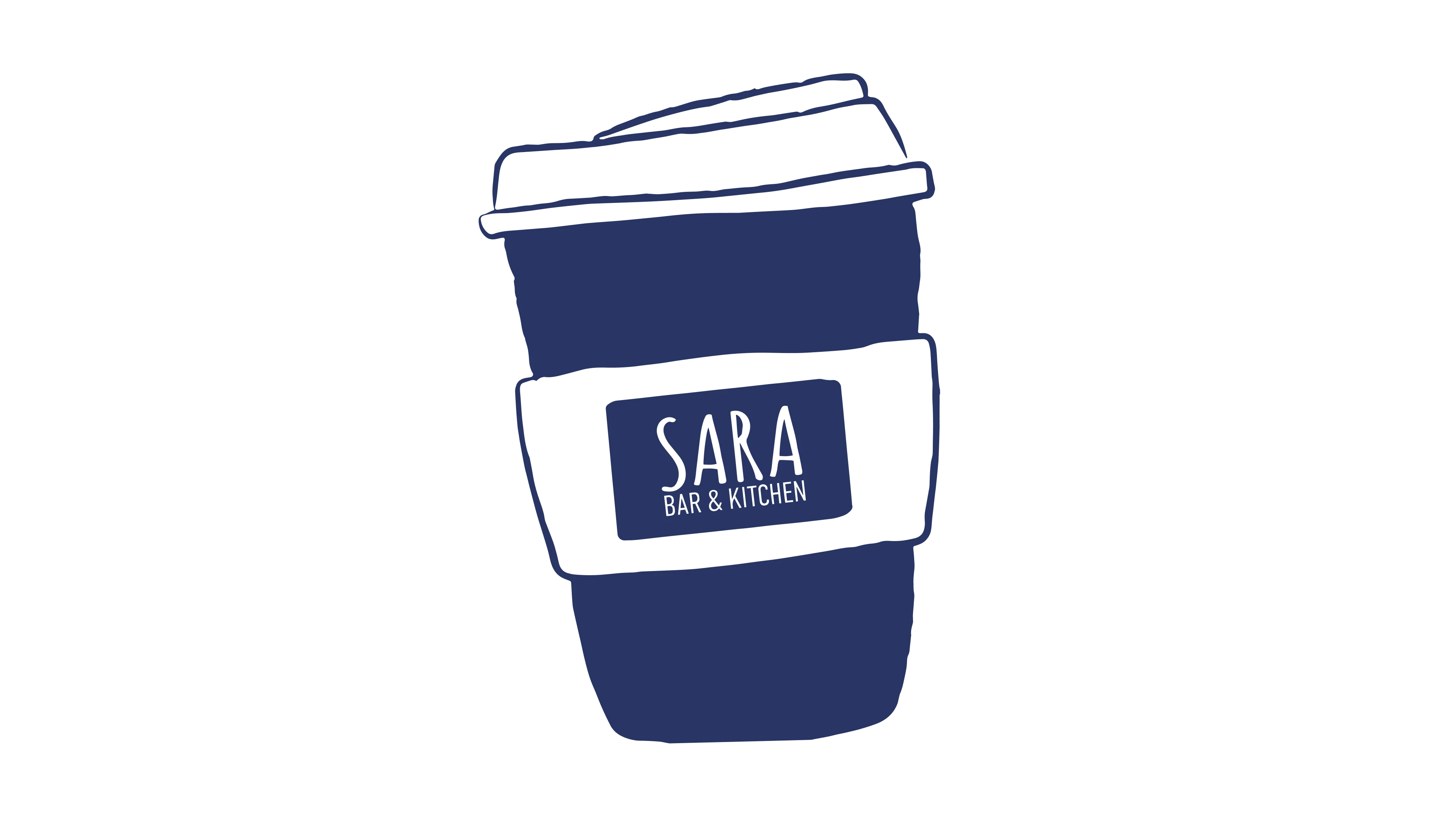 kitchen sara identity branding Food Coffee logo coffee shop Character design